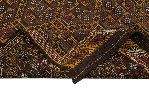 Geometric Kilim Beyaz Geometrik Keçi Tüyü El Dokuma Halısı 180x305 Agacan
