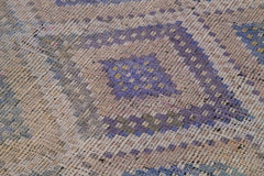 Geometric Kilim Bej Geometrik Keçi Tüyü El Dokuma Halısı 170x347 Agacan