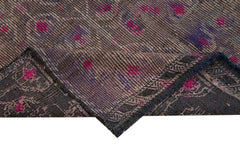 Geometric Kilim Mor Geometrik Keçi Tüyü El Dokuma Halısı 160x272 Agacan