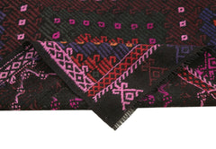 Geometric Kilim Beyaz Geometrik Keçi Tüyü El Dokuma Halısı 215x295 Agacan