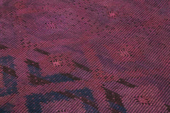 Geometric Kilim Pembe Geometrik Keçi Tüyü El Dokuma Halısı 220x355 Agacan