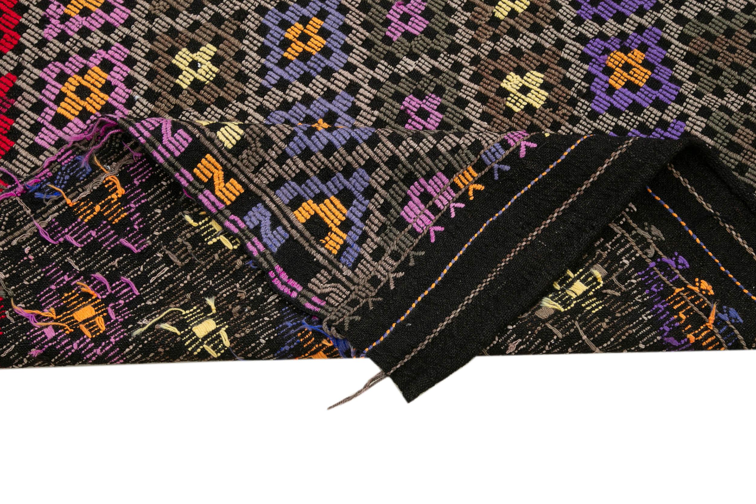 Geometric Kilim Beyaz Geometrik Keçi Tüyü El Dokuma Halısı 191x236 Agacan