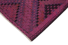 Geometric Kilim Pembe Geometrik Keçi Tüyü El Dokuma Halısı 180x290 Agacan
