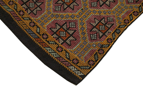 Geometric Kilim Beyaz Geometrik Keçi Tüyü El Dokuma Halısı 167x295 Agacan