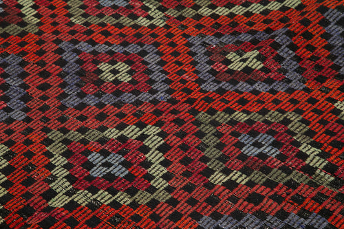 Geometric Kilim Beyaz Geometrik Keçi Tüyü El Dokuma Halısı 214x290 Agacan