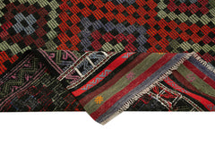 Geometric Kilim Beyaz Geometrik Keçi Tüyü El Dokuma Halısı 214x290 Agacan