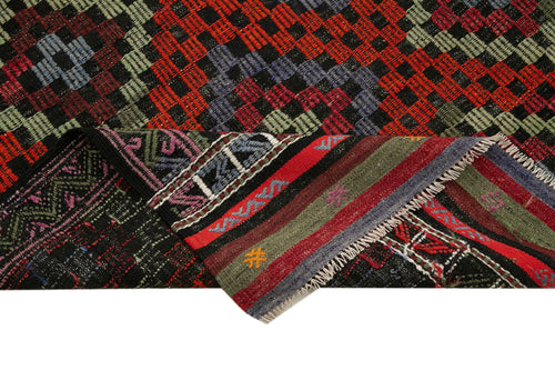 Geometric Kilim Beyaz Geometrik Keçi Tüyü El Dokuma Halısı 214x290 Agacan