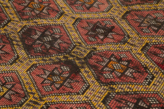Geometric Kilim Beyaz Geometrik Keçi Tüyü El Dokuma Halısı 165x295 Agacan