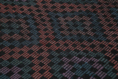 Geometric Kilim Siyah Geometrik Keçi Tüyü El Dokuma Halısı 203x262 Agacan