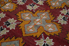 Geometric Kilim Beyaz Geometrik Keçi Tüyü El Dokuma Halısı 208x331 Agacan