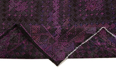 Geometric Kilim Mor Geometrik Keçi Tüyü El Dokuma Halısı 206x304 Agacan