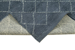 Morocco Gri Geometrik Yün Pamuk El Dokuma Halısı 170x238 Agacan