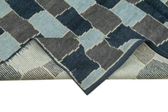 Morocco Beyaz Geometrik Yün Pamuk El Dokuma Halısı 242x307 Agacan