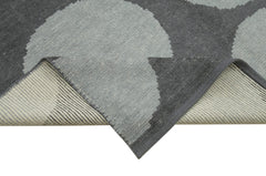 Morocco Mavi Geometrik Yün Pamuk El Dokuma Halısı 300x410 Agacan