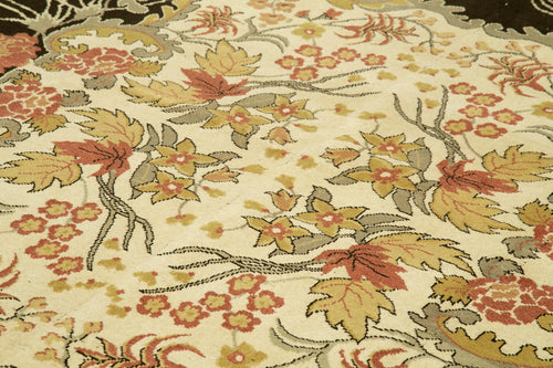 Tebriz Bej Klasik Pamuk Yün El Dokuma Halısı 290x387 Agacan