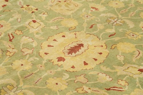 Tebriz Bej Klasik Pamuk Yün El Dokuma Halısı 267x344 Agacan