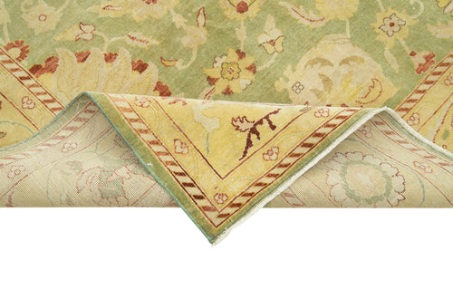 Tebriz Bej Klasik Pamuk Yün El Dokuma Halısı 267x344 Agacan