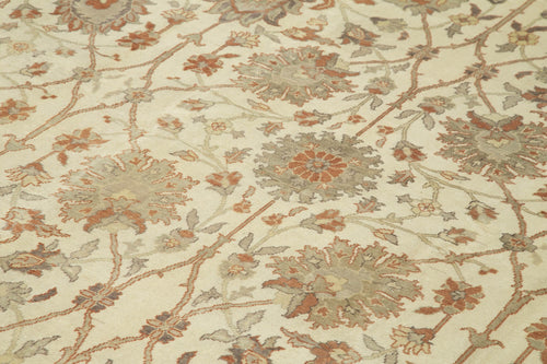 Tebriz Bej Klasik Pamuk Yün El Dokuma Halısı 294x393 Agacan