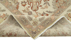 Tebriz Bej Klasik Pamuk Yün El Dokuma Halısı 294x393 Agacan