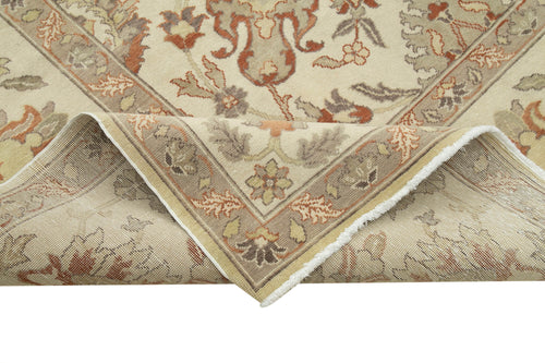 Tebriz Bej Klasik Pamuk Yün El Dokuma Halısı 294x393 Agacan