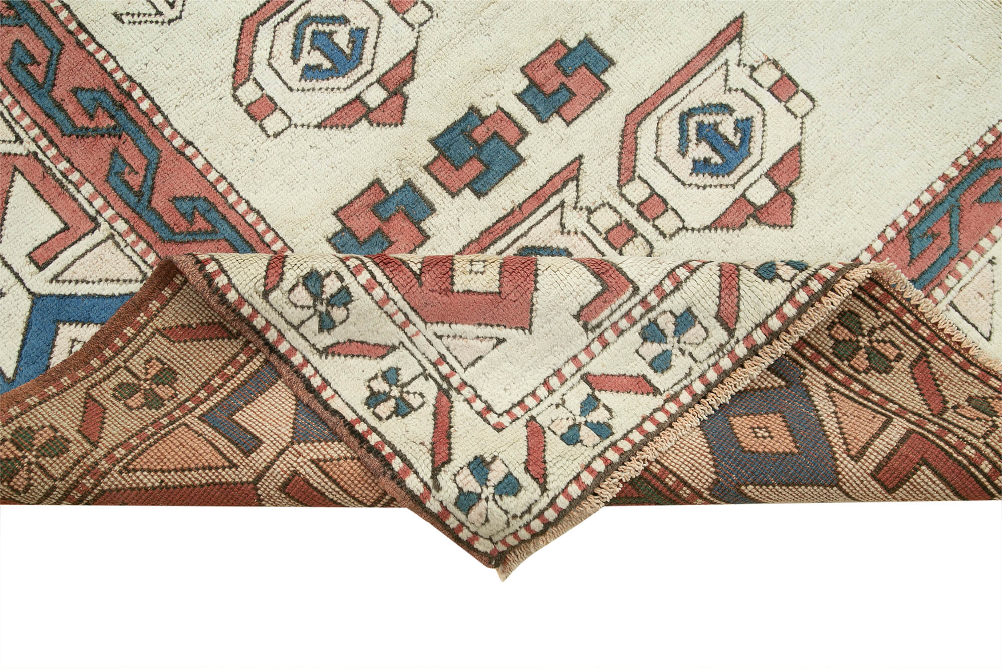 Tebriz Bej Klasik Pamuk Yün El Dokuma Halısı 237x336 Agacan