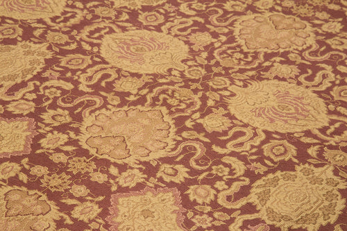 Tebriz Bej Klasik Pamuk Yün El Dokuma Halısı 284x398 Agacan