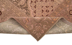 Tebriz Pembe Klasik Pamuk Yün El Dokuma Halısı 310x394 Agacan