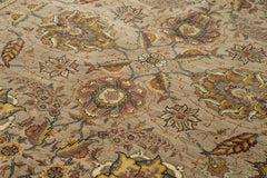 Tebriz Kahverengi Klasik Pamuk Yün El Dokuma Halısı 244x338 Agacan