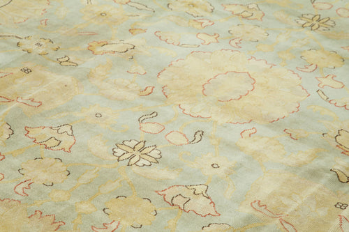 Tebriz Bej Klasik Pamuk Yün El Dokuma Halısı 264x363 Agacan