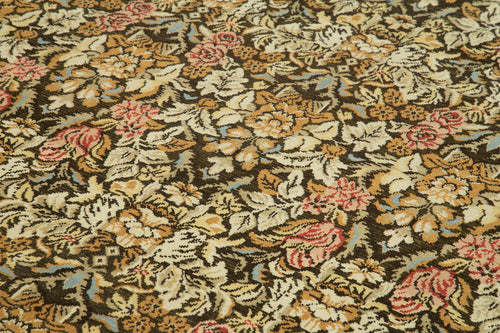 Tebriz Siyah Klasik Pamuk Yün El Dokuma Halısı 274x373 Agacan