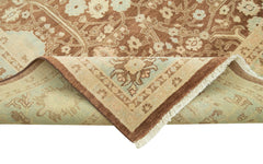 Tebriz Kahverengi Klasik Pamuk Yün El Dokuma Halısı 269x353 Agacan