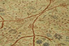 Tebriz Bej Klasik Pamuk Yün El Dokuma Halısı 277x366 Agacan