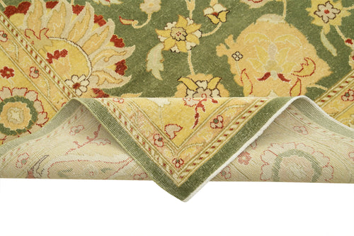 Tebriz Bej Klasik Pamuk Yün El Dokuma Halısı 269x363 Agacan