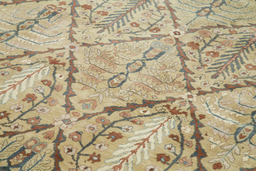 Tebriz Bej Klasik Pamuk Yün El Dokuma Halısı 267x371 Agacan