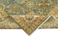 Tebriz Sarı Klasik Pamuk Yün El Dokuma Halısı 274x366 Agacan