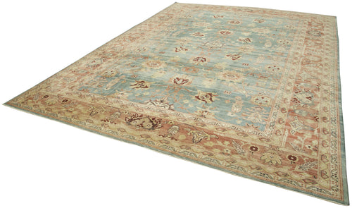 Tebriz Kırmızı Klasik Pamuk Yün El Dokuma Halısı 308x414 Agacan