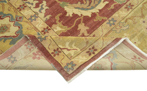 Tebriz Sarı Klasik Pamuk Yün El Dokuma Halısı 306x417 Agacan