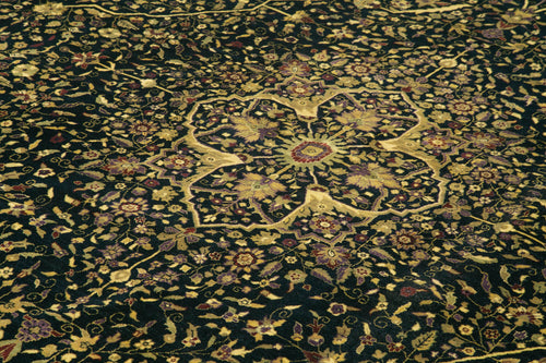 Tebriz Sarı Klasik Pamuk Yün El Dokuma Halısı 298x424 Agacan