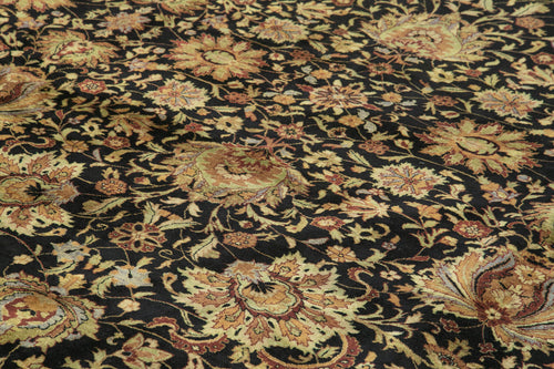 Tebriz Kahverengi Klasik Pamuk Yün El Dokuma Halısı 362x450 Agacan