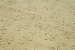 Tebriz Bej Klasik Pamuk Yün El Dokuma Halısı 365x460 Agacan