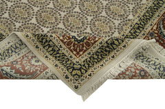 Tebriz Bej Klasik Pamuk Yün El Dokuma Halısı 373x455 Agacan