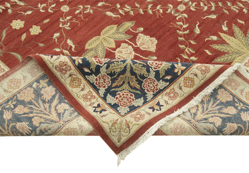 Tebriz Bej Klasik Pamuk Yün El Dokuma Halısı 347x504 Agacan