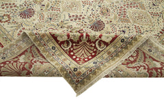 Tebriz Bej Klasik Pamuk Yün El Dokuma Halısı 368x460 Agacan