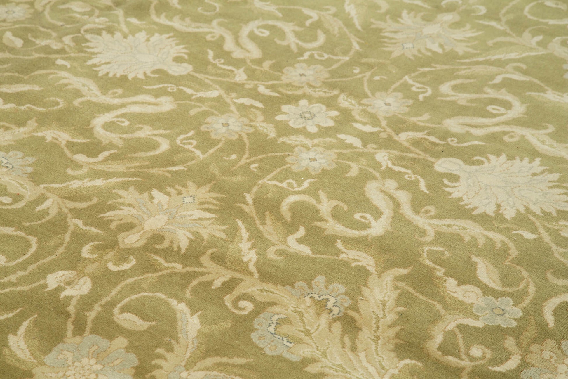 Tebriz Bej Klasik Pamuk Yün El Dokuma Halısı 367x455 Agacan