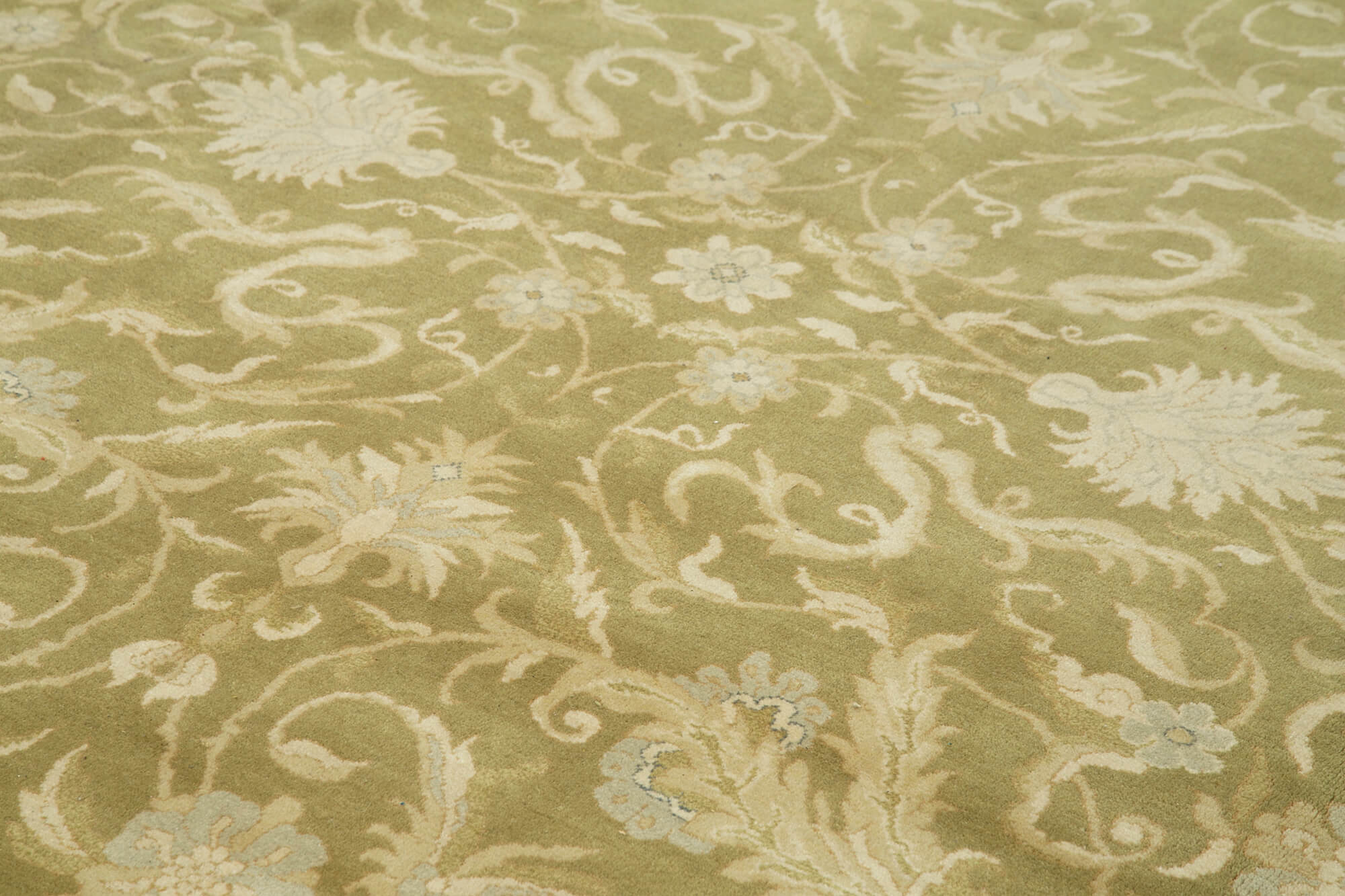 Tebriz Bej Klasik Pamuk Yün El Dokuma Halısı 367x455 Agacan