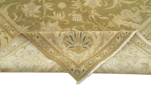 Tebriz Bej Klasik Pamuk Yün El Dokuma Halısı 367x455 Agacan