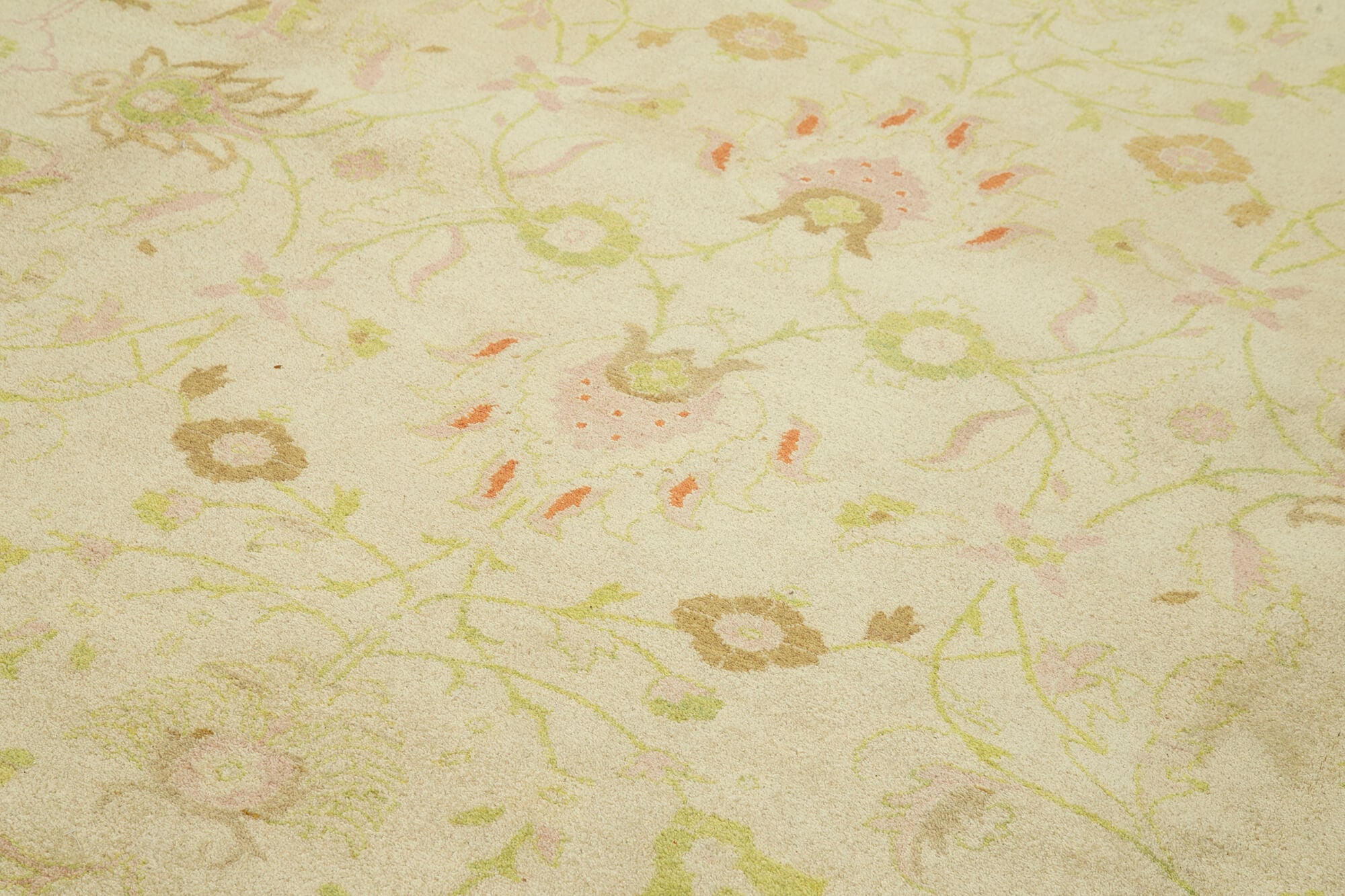 Tebriz Bej Klasik Pamuk Yün El Dokuma Halısı 371x530 Agacan