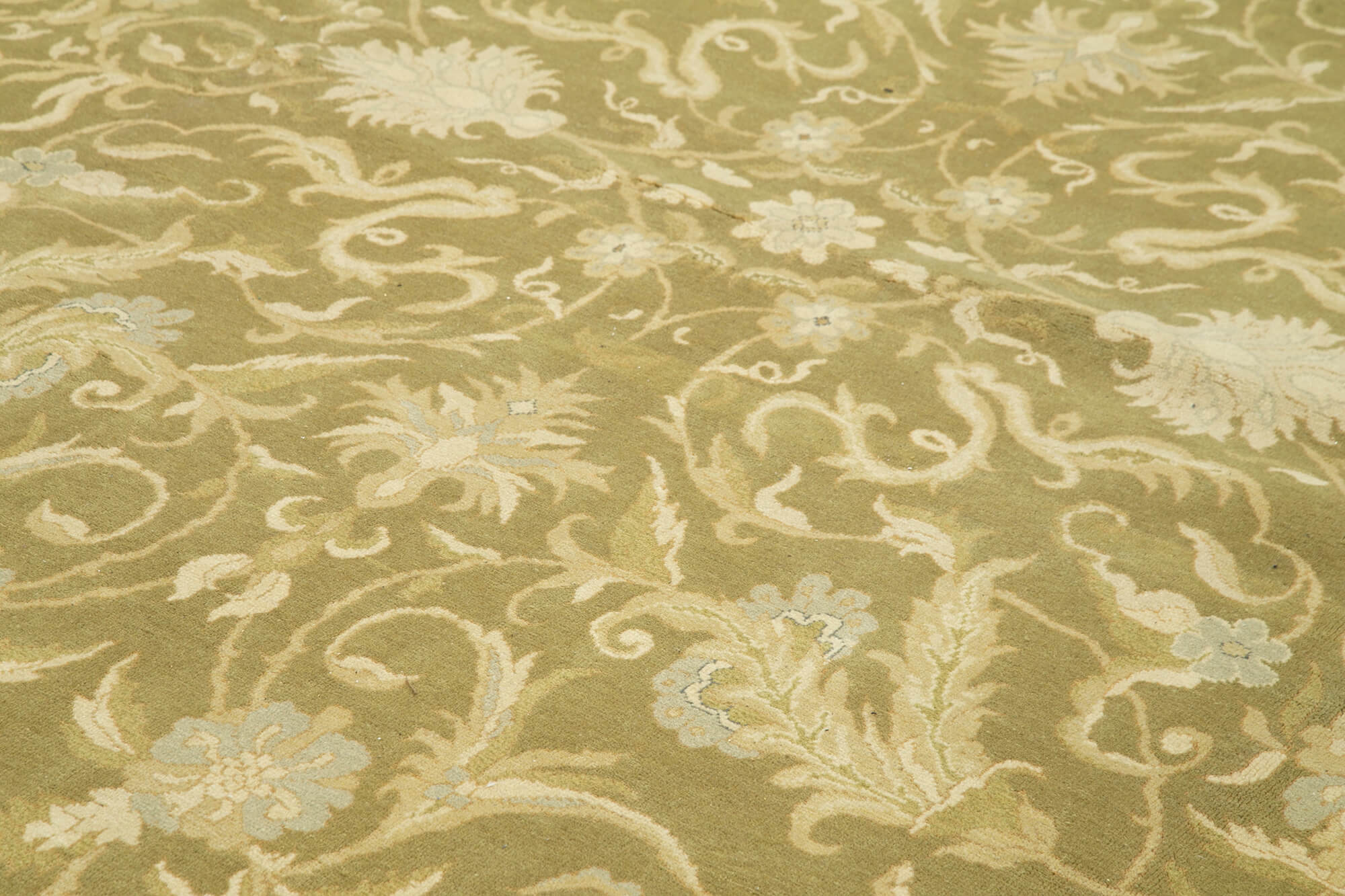 Tebriz Bej Klasik Pamuk Yün El Dokuma Halısı 358x482 Agacan