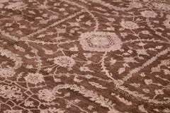 Tebriz Pembe Klasik Pamuk Yün El Dokuma Halısı 364x449 Agacan