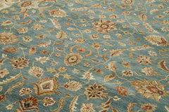 Tebriz Bej Klasik Pamuk Yün El Dokuma Halısı 364x546 Agacan